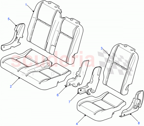 Part Diagram for Land Rover HVA500430