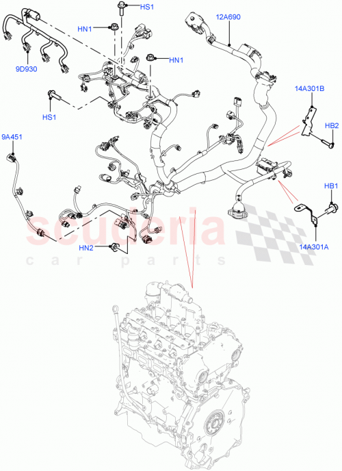 Part Diagram for Land Rover LR161777