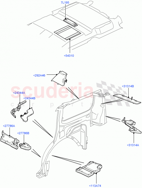 Part Diagram for Land Rover EUH000610