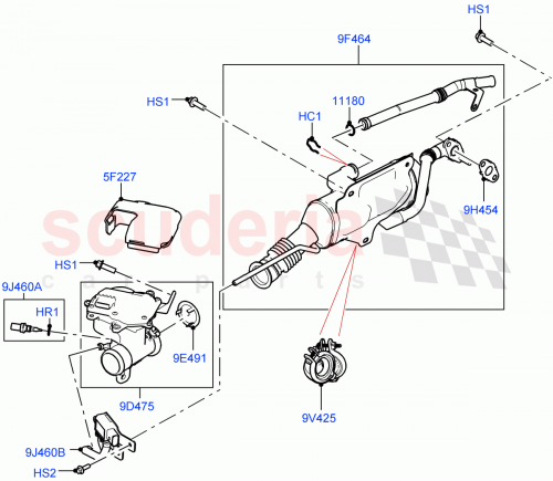 Part Diagram for Land Rover LR125537
