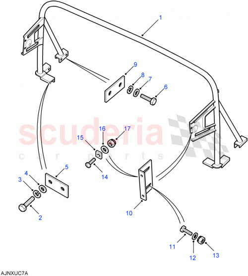 Part Diagram for Land Rover RRC3264