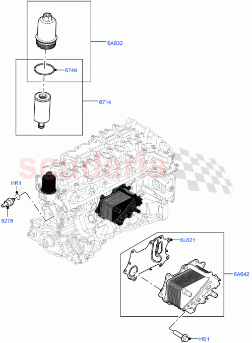 Part Diagram for Land Rover LR132321