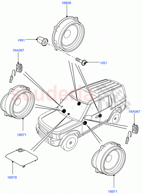 Part Diagram for Land Rover LR032960