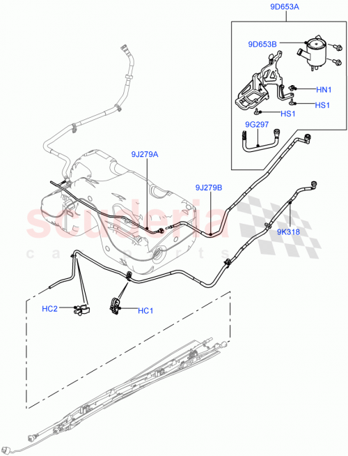 Part Diagram for Land Rover SDG500030