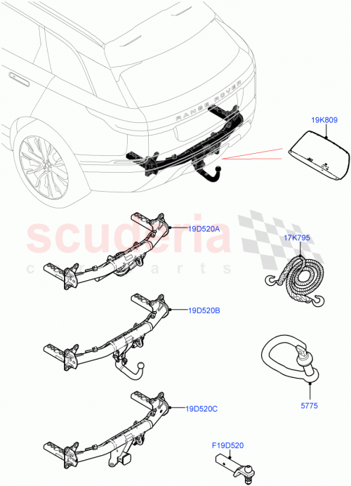 Part Diagram for Land Rover LR093526