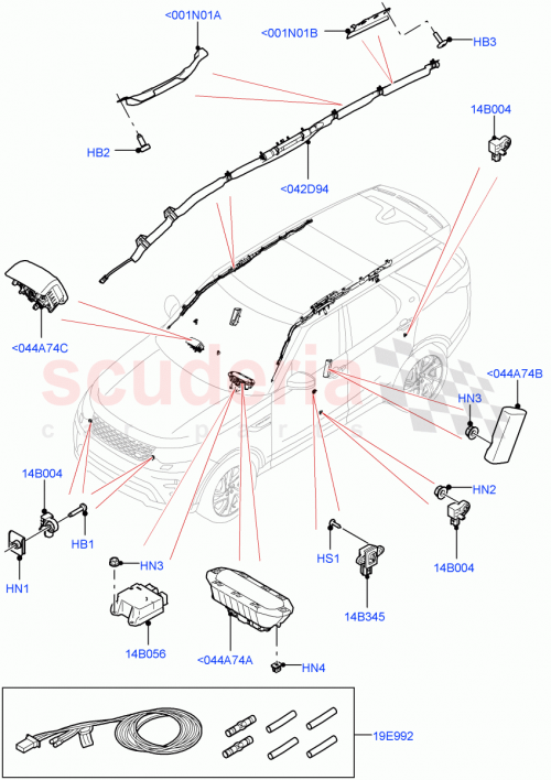 Part Diagram for Land Rover LR141811