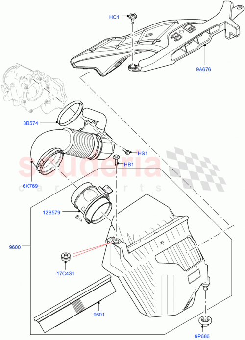 Part Diagram for Land Rover LR000753