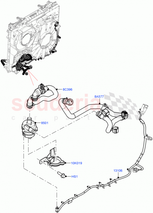 Part Diagram for Land Rover LR082257