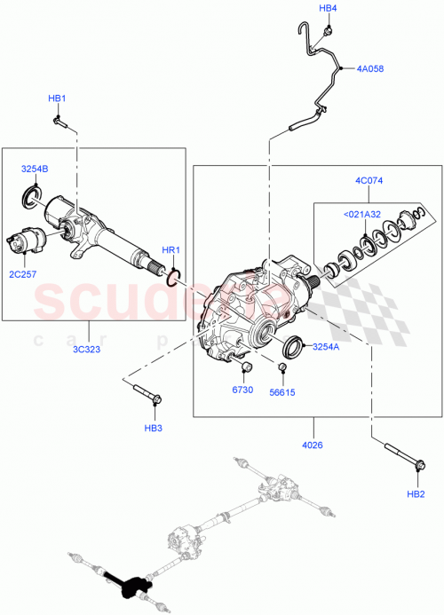 Part Diagram for Land Rover LR154004