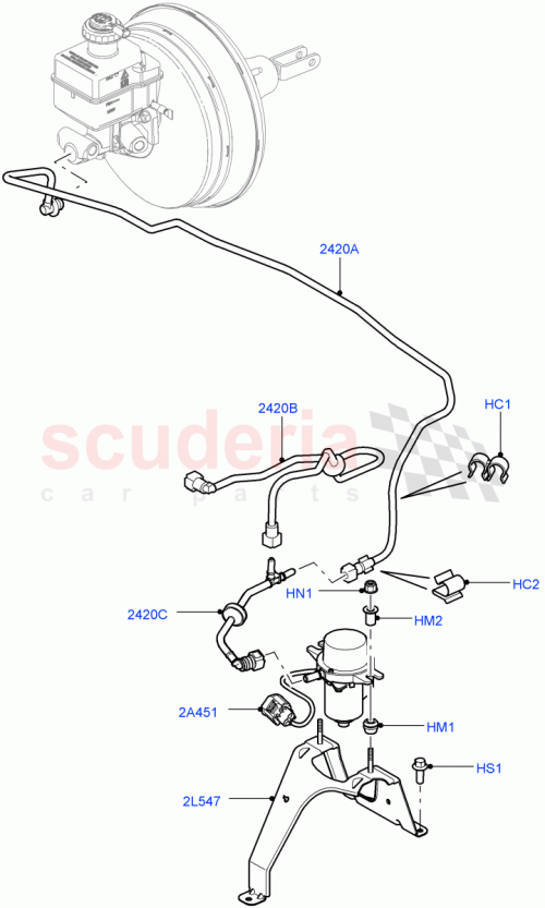 Part Diagram for Land Rover LR018332