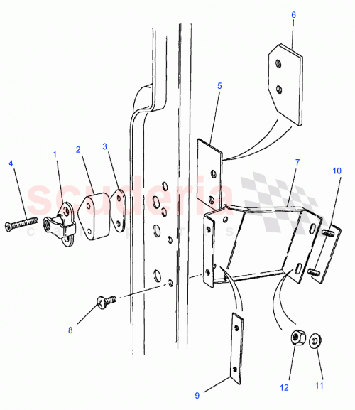 Part Diagram for Land Rover MWC1736