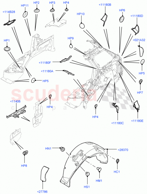 Part Diagram for Land Rover LR053810