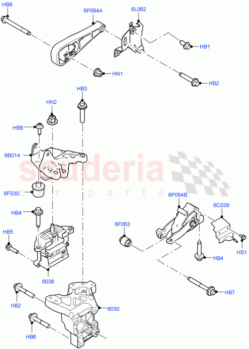 Part Diagram for Land Rover LR140688