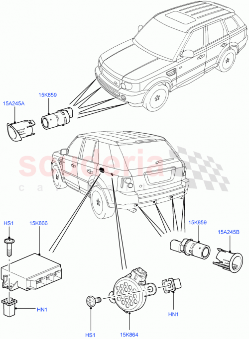 Part Diagram for Land Rover DA608044L
