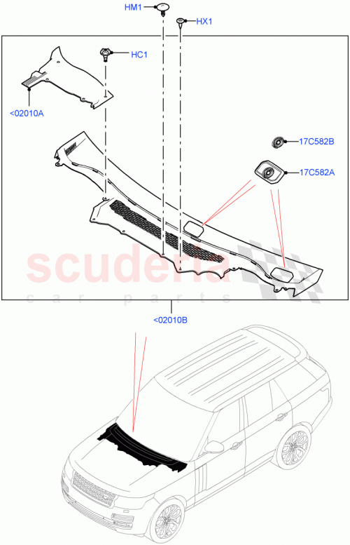 Part Diagram for Land Rover LR079826