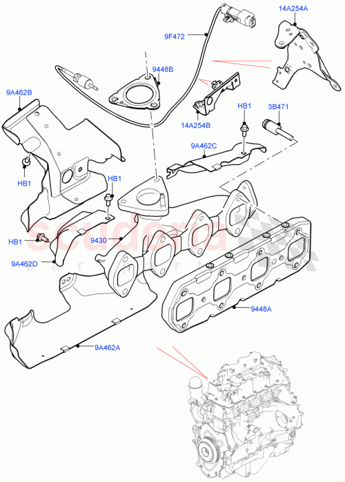 Part Diagram for Land Rover LR104408