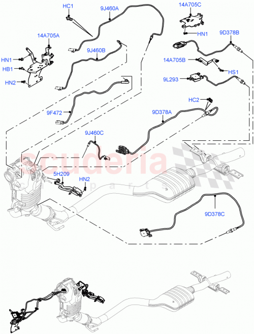 Part Diagram for Land Rover LR141664