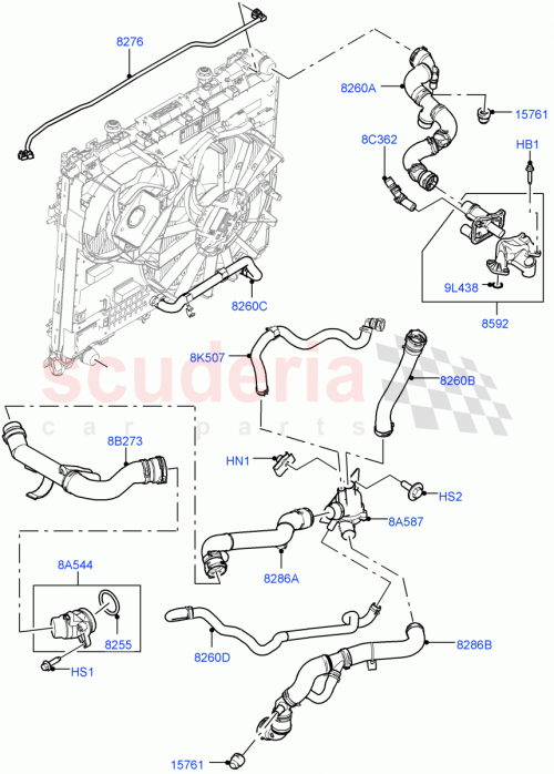 Part Diagram for Land Rover LR117631