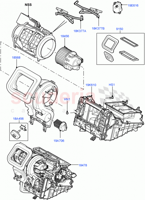 Part Diagram for Land Rover LR003561