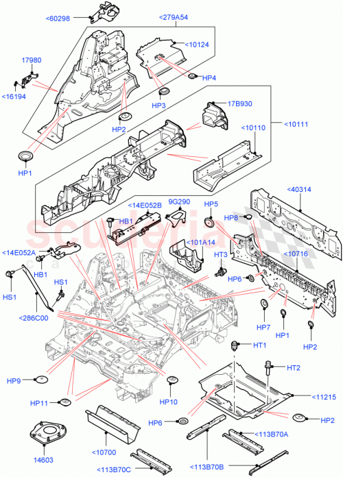 Part Diagram for Land Rover LR034019