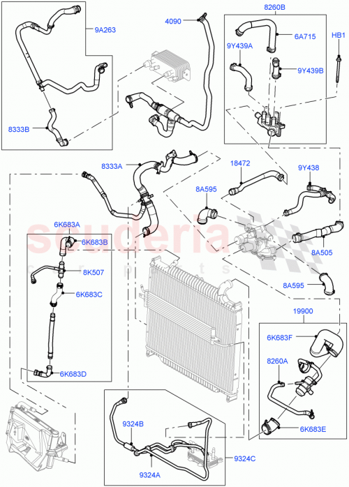 Part Diagram for Land Rover PCH502900