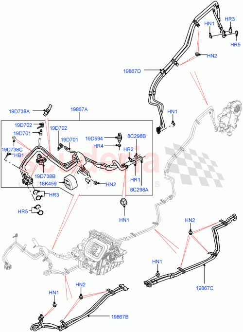 Part Diagram for Land Rover LR079433