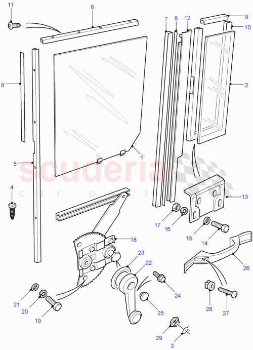 Part Diagram for Land Rover MWC1627