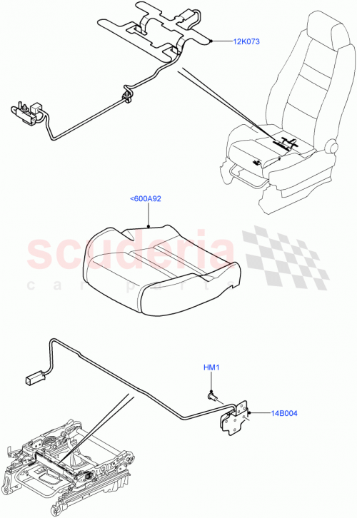 Part Diagram for Land Rover YDB500361