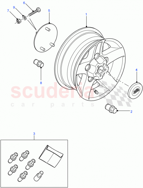 Part Diagram for Land Rover LR008903