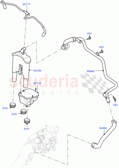 Part Diagram for Land Rover LR038611