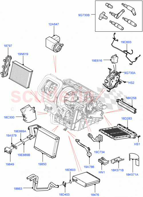 Part Diagram for Land Rover LR115687