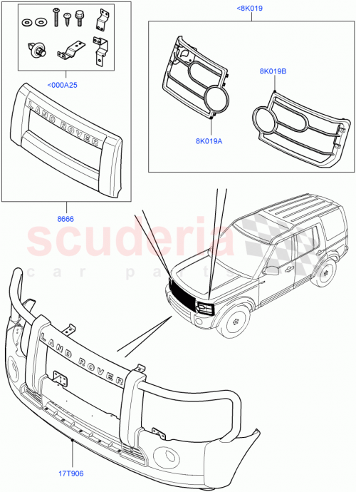 Part Diagram for Land Rover VPLAP0029
