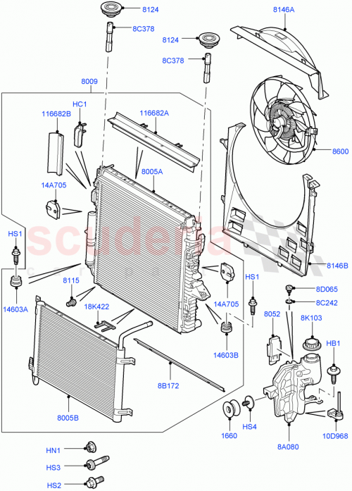 Part Diagram for Land Rover LR009007