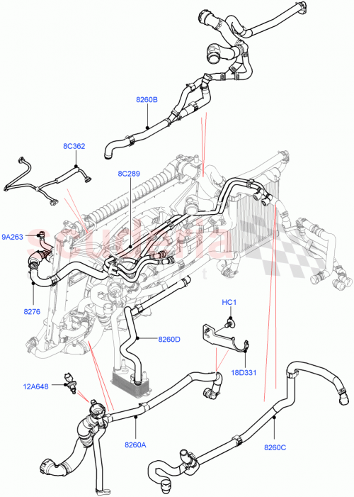 Part Diagram for Land Rover LR091656