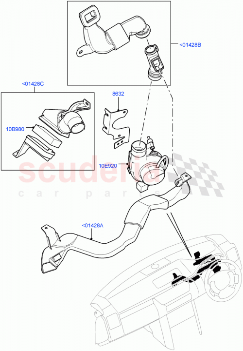 Part Diagram for Land Rover LR011910
