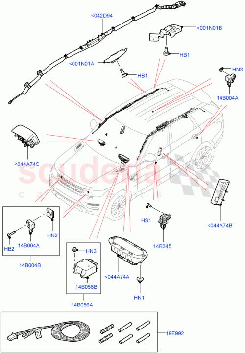 Part Diagram for Land Rover LR160003