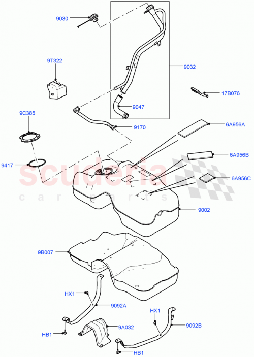 Part Diagram for Land Rover LR060851