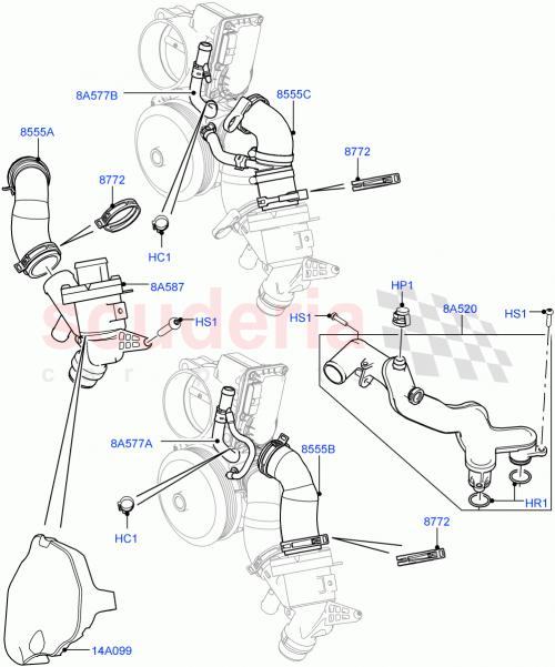 Part Diagram for Land Rover LR010799
