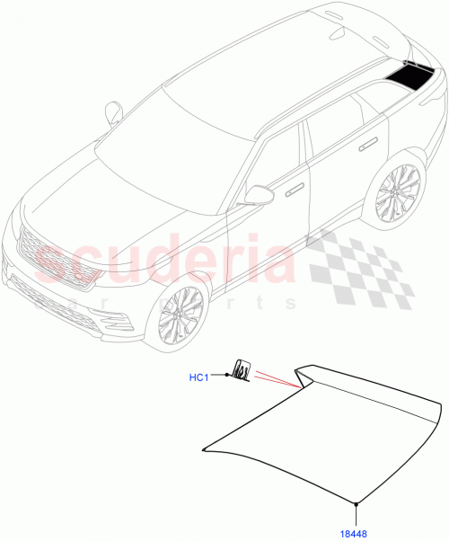 Part Diagram for Land Rover LR110618