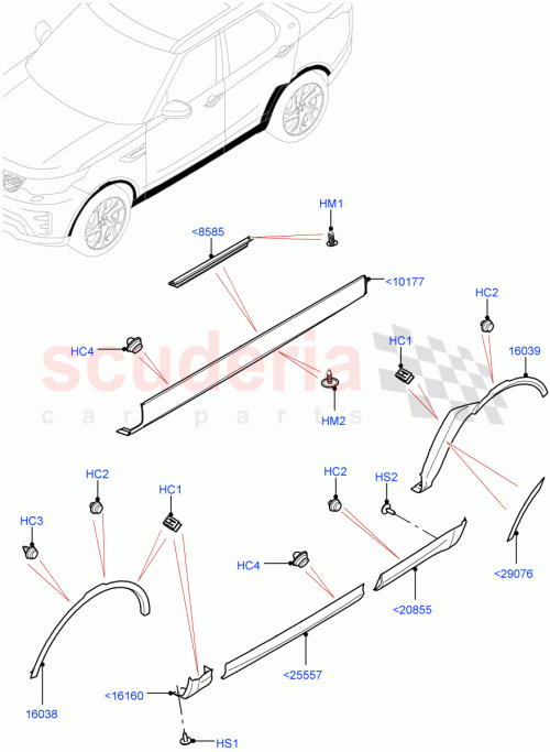 Part Diagram for Land Rover LR082934