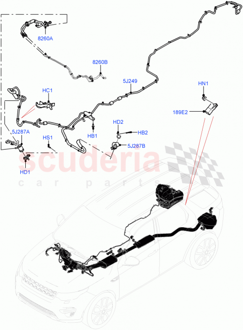 Part Diagram for Land Rover LR160536