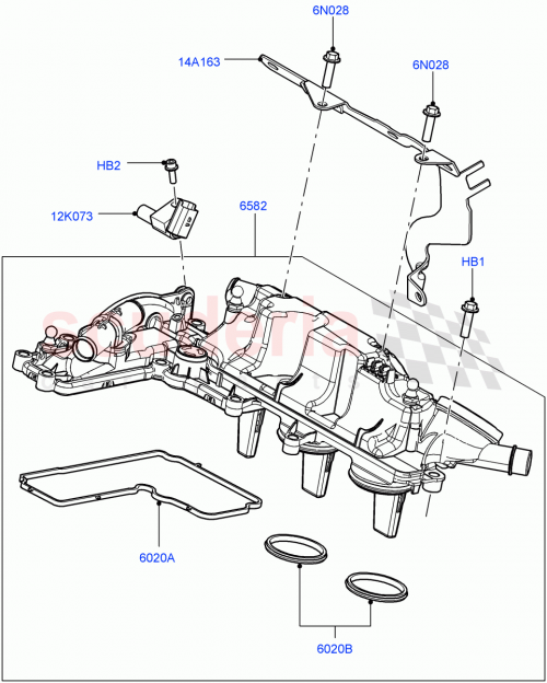 Part Diagram for Land Rover LR003461