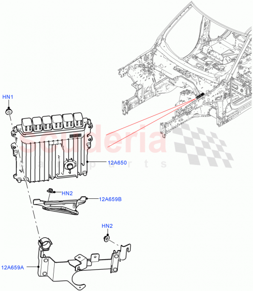 Part Diagram for Land Rover LR147013