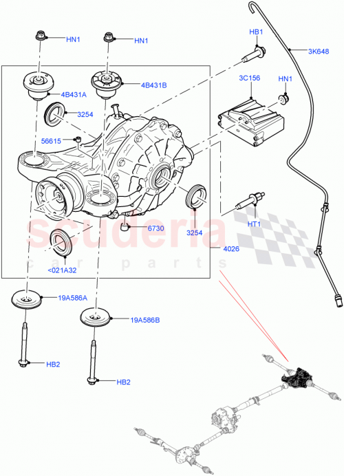 Part Diagram for Land Rover LR091721