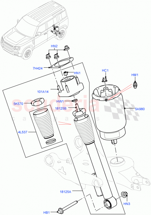 Part Diagram for Land Rover LR140240