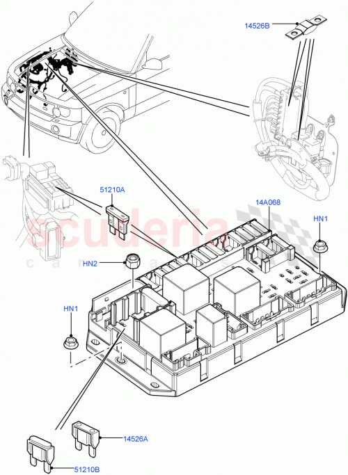 Part Diagram for Land Rover YQF100170L