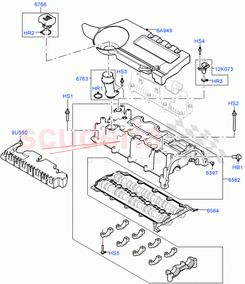 Part Diagram for Land Rover LR073650