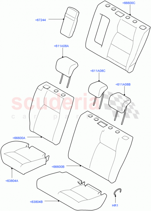 Part Diagram for Land Rover LR058889