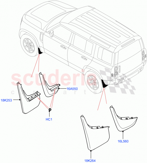 Part Diagram for Land Rover VPLEP0389