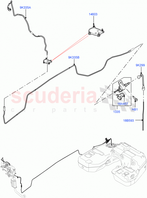 Part Diagram for Land Rover LR100569